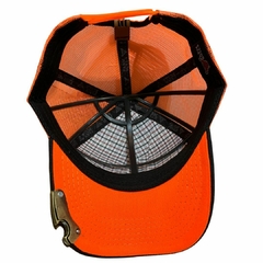 Boné Farm Bulls Preto/Laranja com Abridor de Garrafa BN435 - loja online