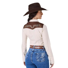 Camisete Feminina Radade ML Horseshoe Areia RDA70 na internet