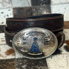 Cinto Pyramid Couro Com Fivela Nossa Senhora 3010P.3 - comprar online