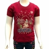 T-shirt Infantil Radade Girls M/C Cowgirl Marsala RDA49.3