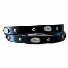 Bandinha Para Chapéu Oval Rebite Preto BC119 - comprar online