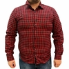 Camisa Masculina MX72 Fit ML Xadrez Vermelho/Preto 22030.1