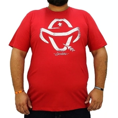 Camiseta Masculina Sacudido's Logo Estilizado Vermelha CM371 - comprar online