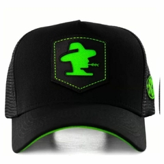 Boné Sacudido's Preto Verde Neon BN512 - Barcelos Country