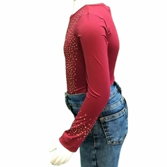 Body Infantil Country E Cia Strass Marsala 3201 na internet