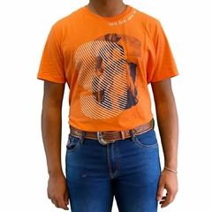 Camiseta Masculina Tassa M/C Regular Laranja 4944 - comprar online