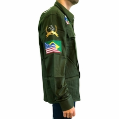 Camisa Masculina Terra De Peão ML Águia Verde Militar 40077.50.6 na internet