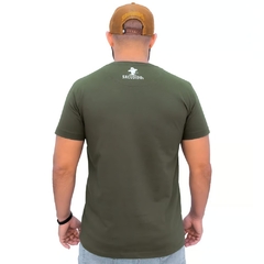 Camiseta Masculina Sacudido's Quadrado Verde Musgo CM073 na internet