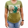 T-shirt Feminina Minuty Estampada Thermo Verde 1167.2