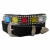 Bandinha Para Chapéu Strass Color/Pérola Couro Preto BC41