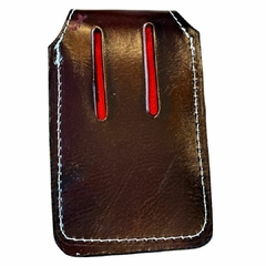 Bainha Para Celular Couro Longhorne Café BT38 na internet