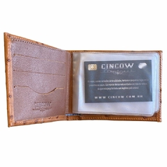 Carteira Cincow Avestruz Guarana CW9151.1 - comprar online