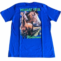 Camiseta Masculina Violeiros Mangalarga Azul 10020