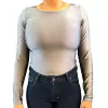 Body Mavolle Givré ML Strass Cinza BSG020.3