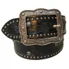 Cinto Paul Western Couro Preto 380.4