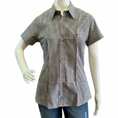 Camisete Laço Forte MC Xadrez Branco/Preto 3107.28