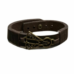 Pulseira Esperança Lara De Couro Nossa Senhora P65