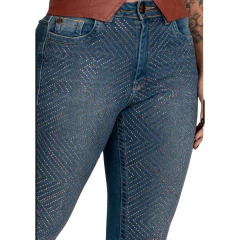 Calça Feminina Buphallos Boot Cut Brilho Total BPL1228 na internet