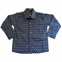 Camisa Infantil By For Men ML Marinho Bege 8.06