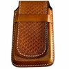 Bainha Para Celular Couro Balaiado Caramelo/Nossa Senhora BT60 - comprar online