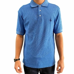 Polo Masculina Terra De Peão Texturizada Azul Piscina 50019.099.20