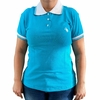 Polo Feminina Terra De Peão Azul Turquesa - PF06