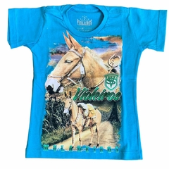 Camiseta infantil Violeiros Muladeiros Azul Bebe 00411