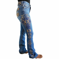 Calça Feminina Tassa Boot Cut Medium Wash 4502 - comprar online