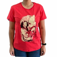 T-shirt Western Bull Menina Horse Vermelha 203.2