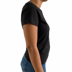 Camiseta Feminina TXC Custom MC Preta Estampado Branco 4988 - comprar online