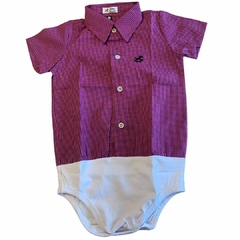 Body Baby Ranch MC Xadrez Rosa B021