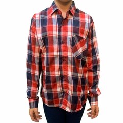 Camisa Infantil By For Men ML C/ Bolso Xadrez 1004.4