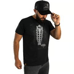 Camiseta Masculina Sacudido's Tião Carreiro Viola é Coisa Séria Preto CM01T - comprar online