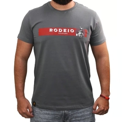 Camiseta Masculina Sacudido's Rodeio Cinza CM359 - comprar online