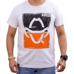 Camiseta Masculina Sacudido's Logo Estilizado Degradê Mescla Claro CM401 - comprar online