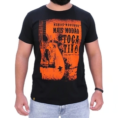 Camiseta Masculina Sacudido's Toca Tião Preto CM140 - comprar online