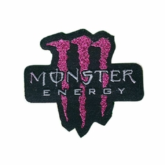 Adesivo Para Chapéu Monster Energy Rosa Glitter AD76