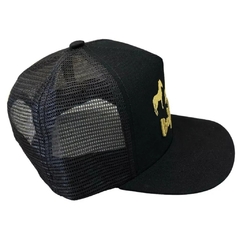Boné Infantil Baby Ranch Cavalos Preto/Dourado BN242 - Barcelos Country