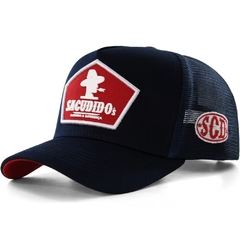 Boné Sacudido's Trucker detalhe Silcado - Azul BN513 - comprar online