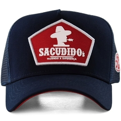 Boné Sacudido's Trucker detalhe Silcado - Azul BN513 na internet