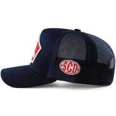 Boné Sacudido's Trucker detalhe Silcado - Azul BN513 - Barcelos Country