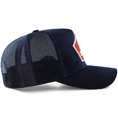 Boné Sacudido's Trucker detalhe Silcado - Azul BN513 - loja online
