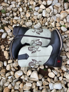Bota Texana Infantil Marcial Café/Gelo 2704C na internet