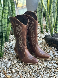 Bota Country Helazza Western Boots Marrom 92025M - comprar online