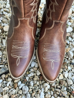 Bota Country Helazza Western Boots Marrom 92025M - loja online