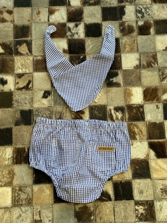 Tapa Fralda Baby Ranch Xadrez Azul 3004TF na internet