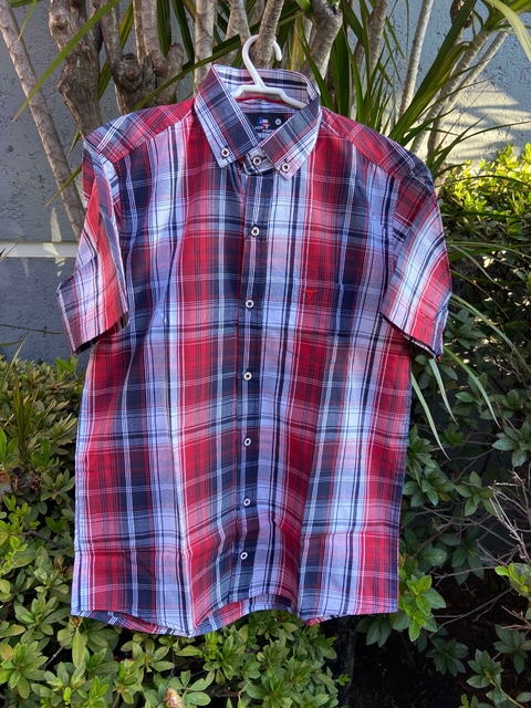 Camisa Infantil Laço Forte MC Xadrez Azul/Vermelho/Branco 171013.56 - comprar online