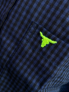 Camisa Infantil Laço Forte ML Xadrez Marinho/Preto 171013.78 na internet