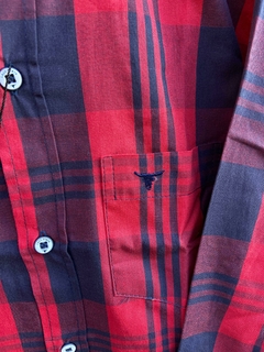 Camisa Infantil Laço Forte ML Xadrez Vermelho/Marinho 171013.79 na internet