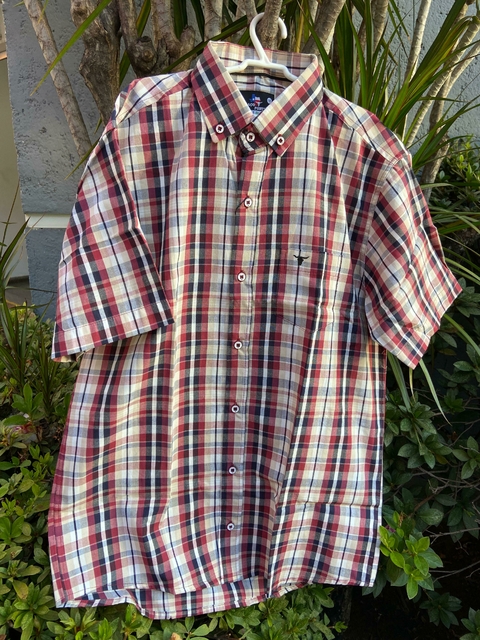 Camisa Infantil Laço Forte ML Xadrez Bordô/Branca/Preta 171013.72 - comprar online